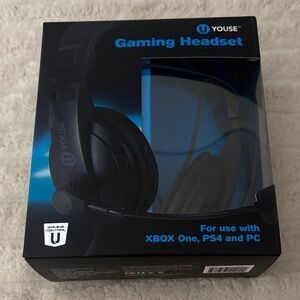 U Youse Gaming Headset for Xbox One, PS4 and PC - Black